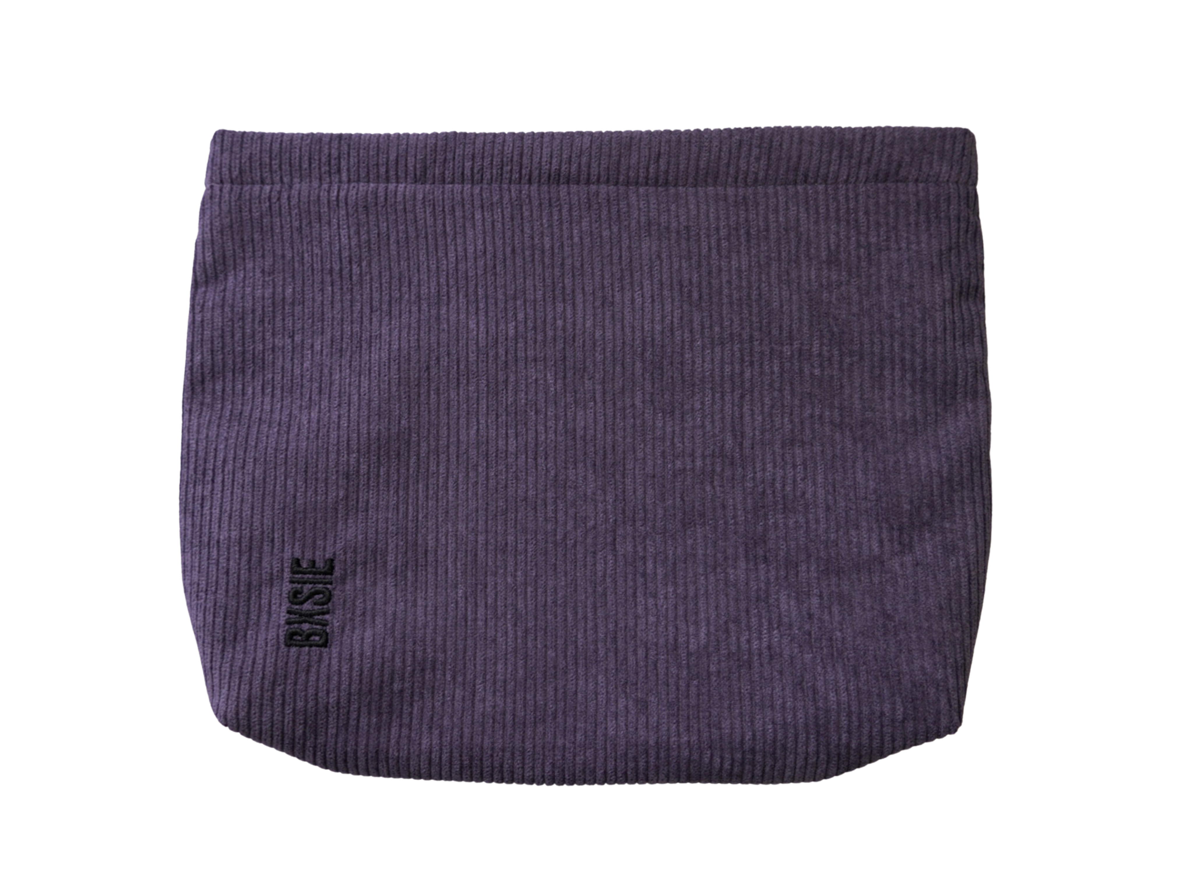 Purple BXSIE book sleeve book pouch for book lovers, front view, corduroy with zipper